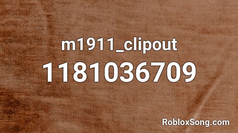 m1911_clipout Roblox ID