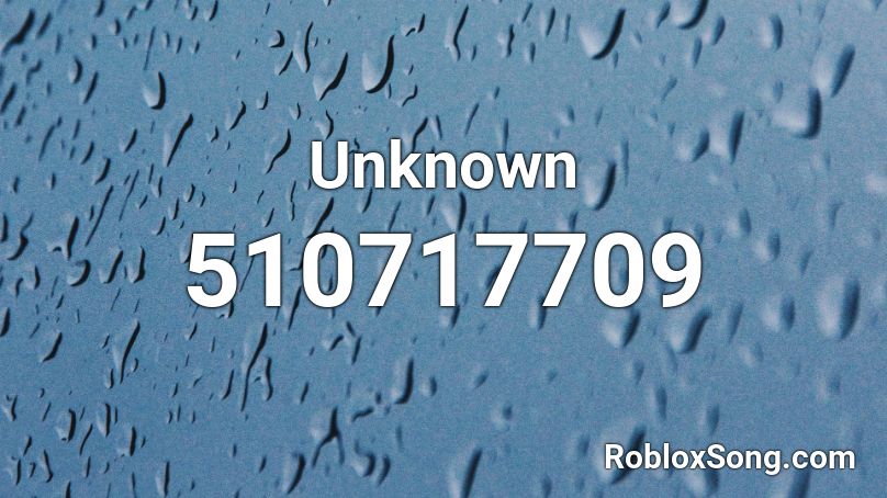 Unknown Roblox ID