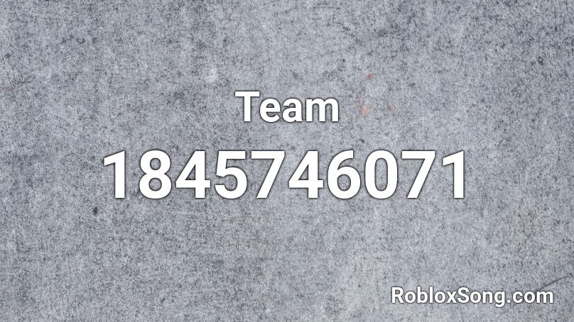 Team Roblox ID