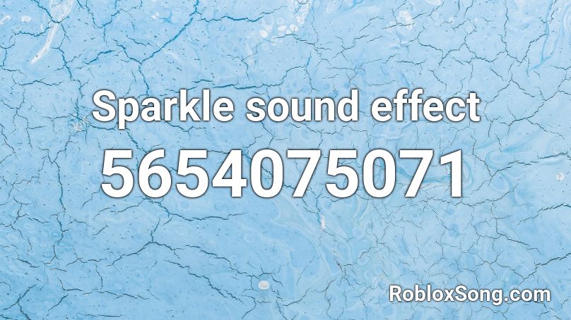 Sparkle sound effect Roblox ID