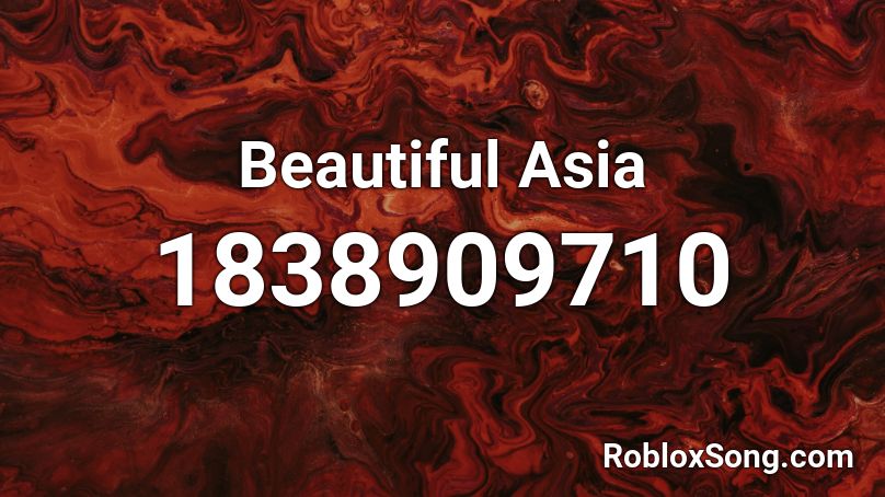 Beautiful Asia Roblox ID