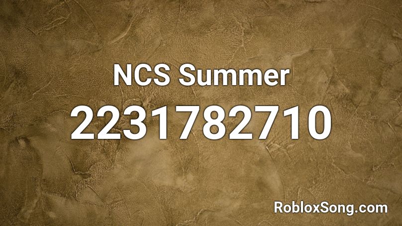 NCS Summer Roblox ID