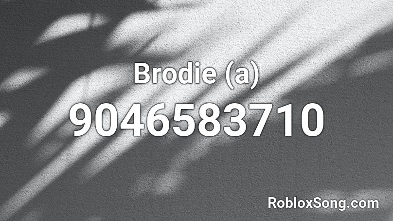 Brodie (a) Roblox ID