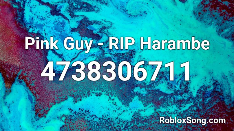 Pink Guy - RIP Harambe Roblox ID