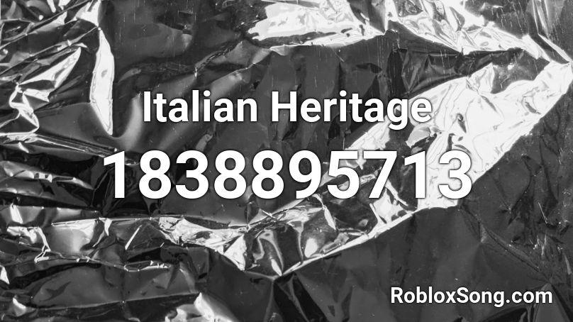 Italian Heritage Roblox ID