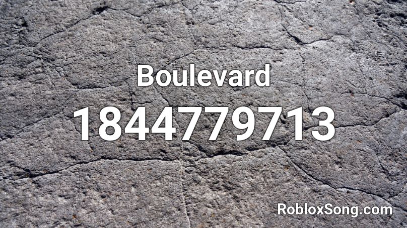 Boulevard Roblox ID