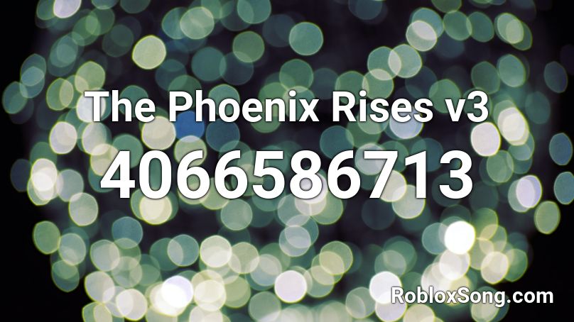 The Phoenix Rises v3 Roblox ID