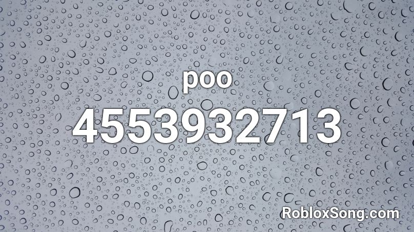 poo Roblox ID