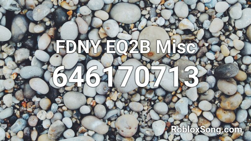 FDNY EQ2B Misc Roblox ID