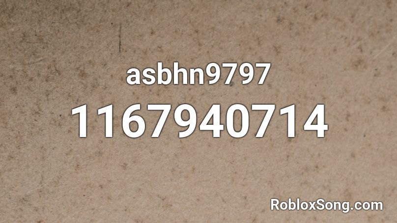 asbhn9797 Roblox ID