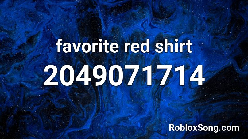 favorite red shirt Roblox ID