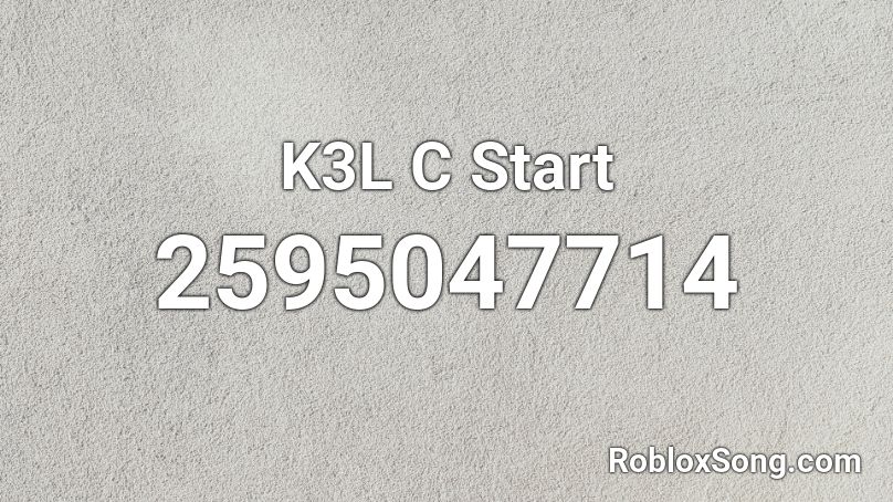 K3L C Start Roblox ID