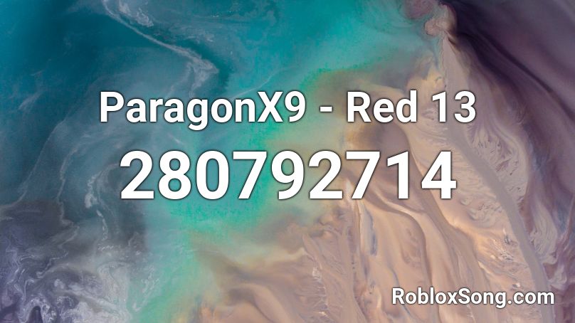 ParagonX9 - Red 13 Roblox ID