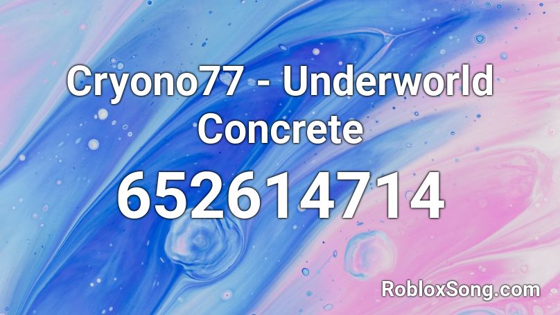 Cryono77 - Underworld Concrete Roblox ID