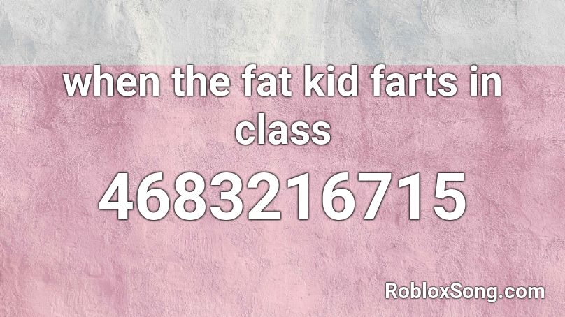 fart Roblox ID