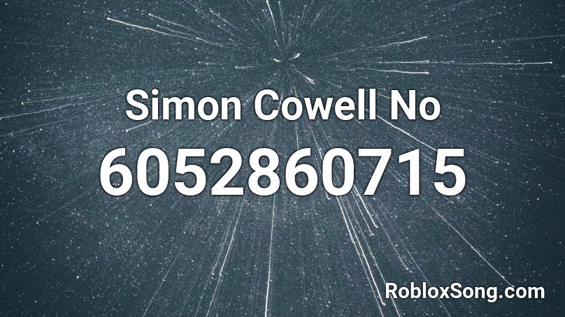 Simon Cowell No Roblox ID