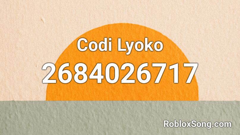 Codi Lyoko  Roblox ID