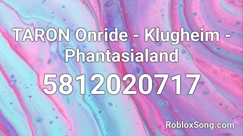 TARON Onride - Klugheim - Phantasialand Roblox ID