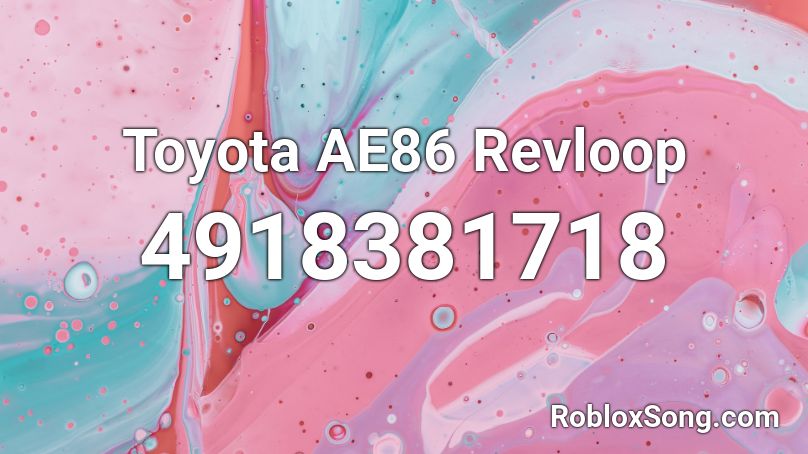 Toyota AE86 Revloop Roblox ID