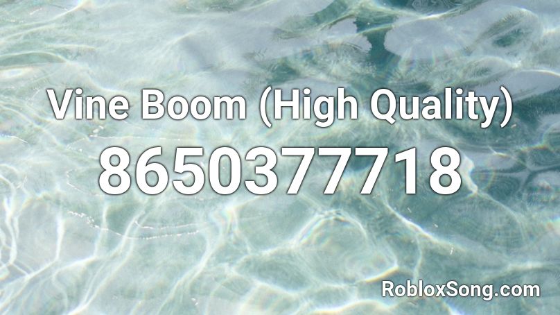 Vine Boom (High Quality) Roblox ID