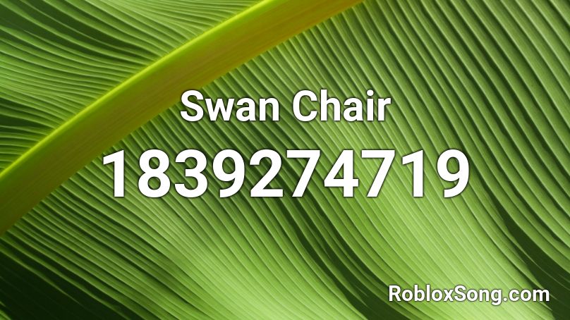 Swan Chair Roblox ID