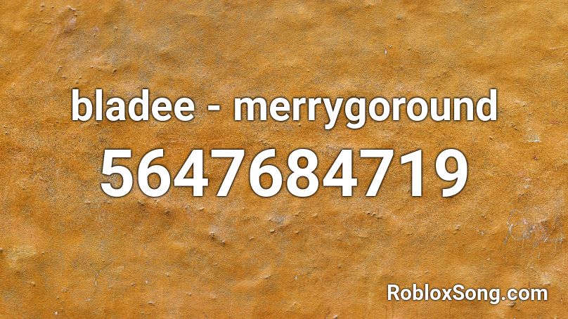 bladee - merrygoround Roblox ID