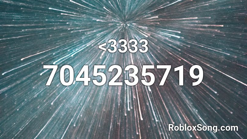 <3333 Roblox ID