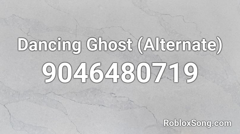 Dancing Ghost (Alternate) Roblox ID