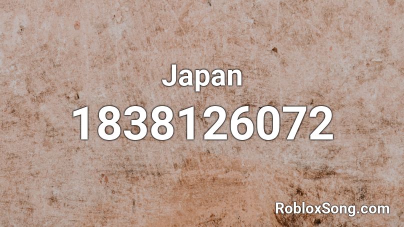 Japan Roblox ID