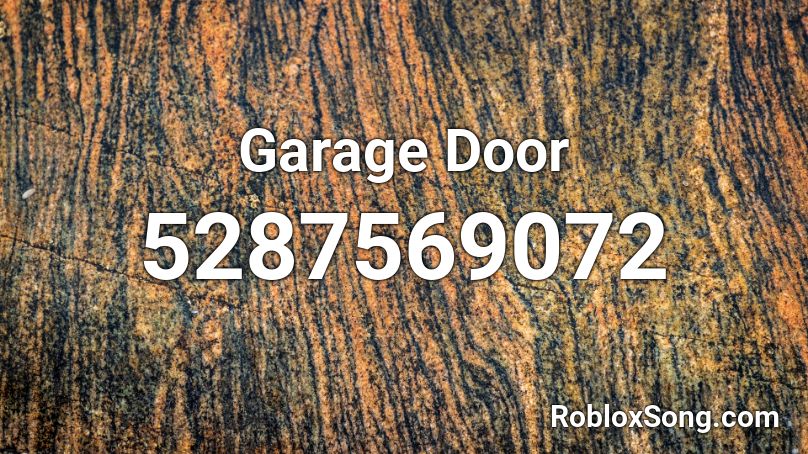 Garage Door Roblox ID