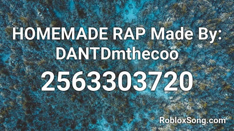 HOMEMADE RAP Made By: DANTDmthecoo Roblox ID