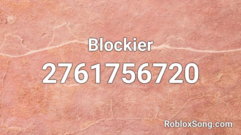 Blockier Roblox ID