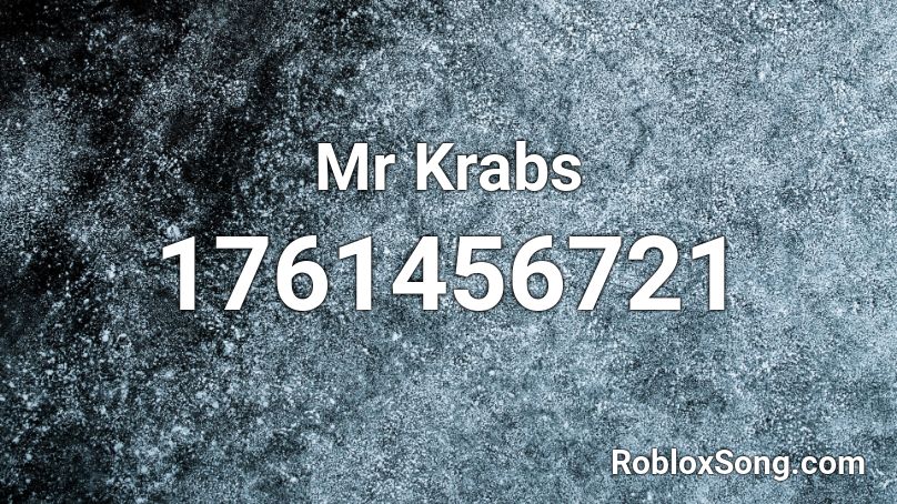 Mr Krabs Roblox ID