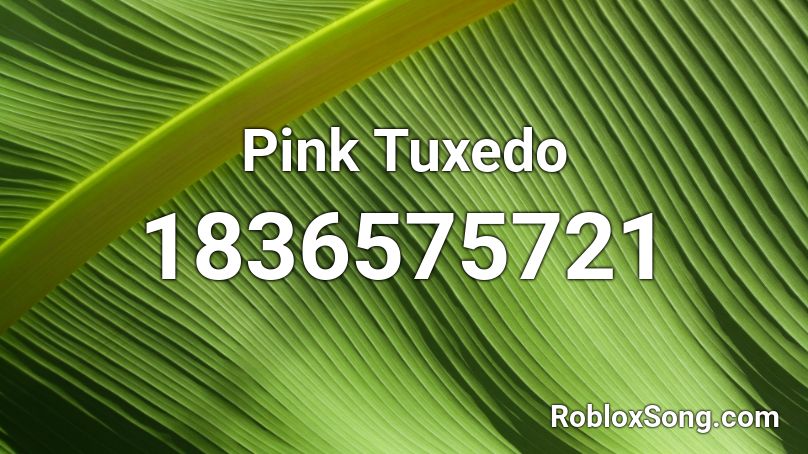 Pink Tuxedo Roblox ID