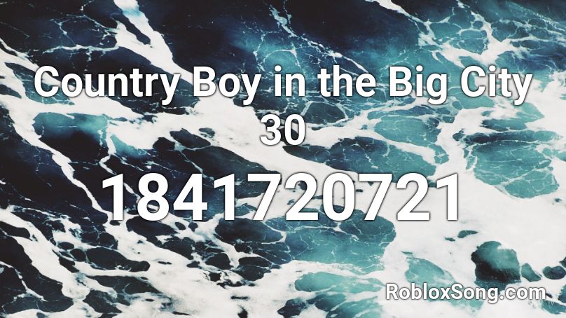 Country Boy in the Big City 30 Roblox ID