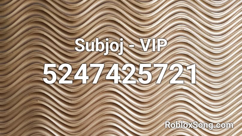 Subjoj - VIP Roblox ID