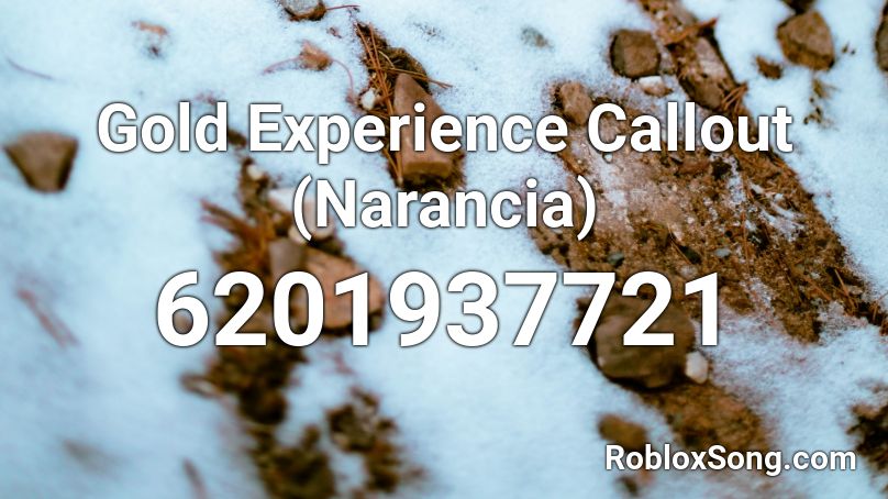 Gold Experience Callout (Narancia) Roblox ID