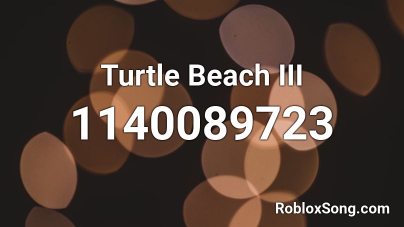 Turtle Beach III Roblox ID