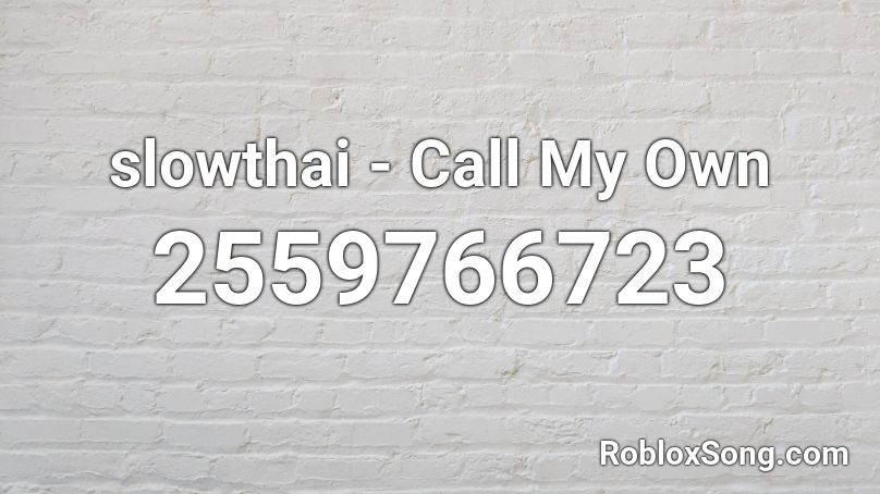slowthai - Call My Own Roblox ID