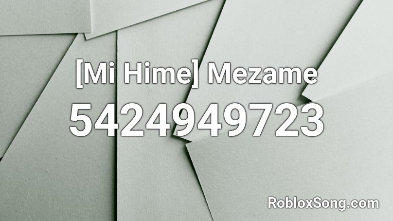 [Mi Hime] Mezame Roblox ID