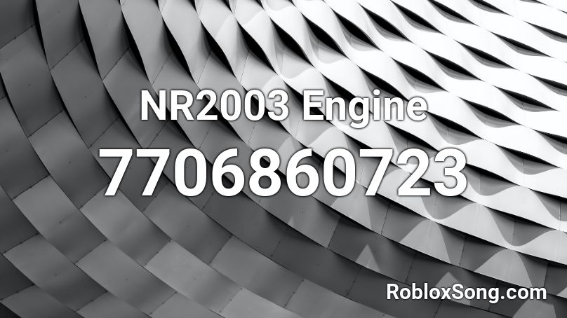NR2003 Engine Roblox ID