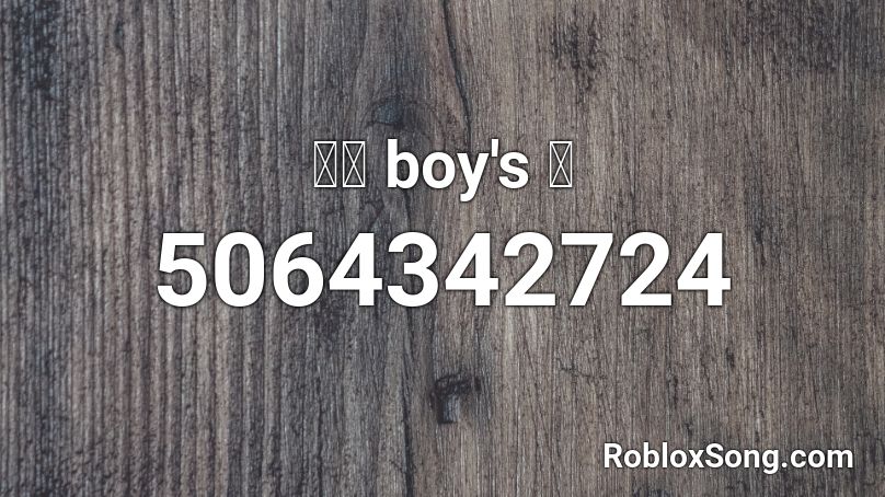 마플 boy's 톡 Roblox ID