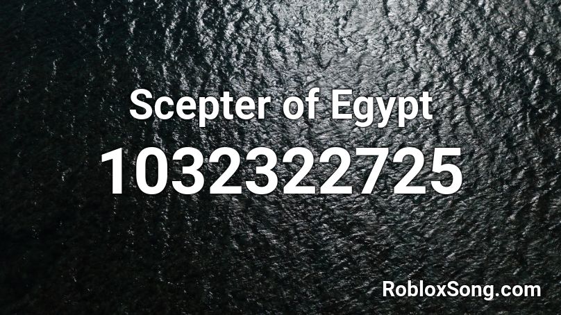 Scepter of Egypt Roblox ID