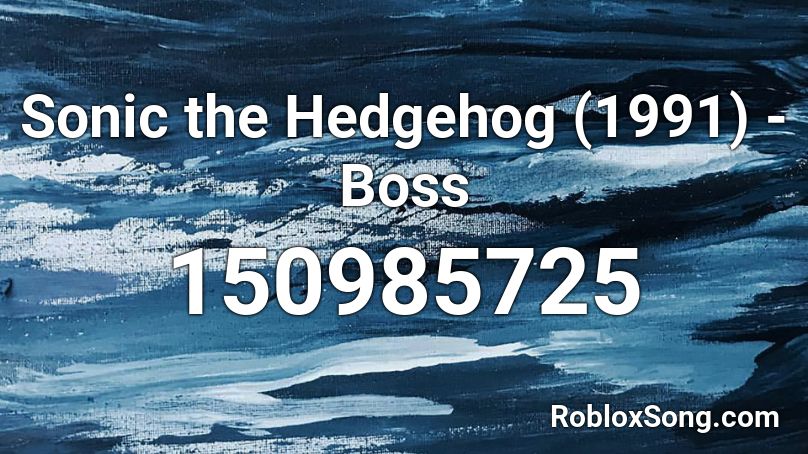 Sonic the Hedgehog (1991) - Boss Roblox ID