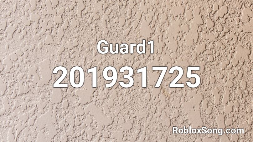 Guard1 Roblox ID