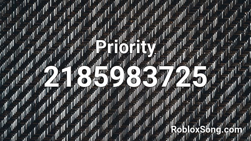 Priority Roblox ID