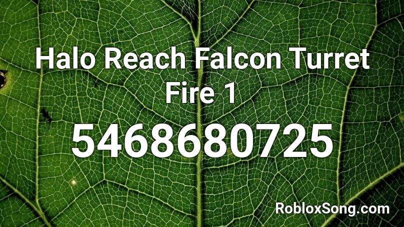 Halo Reach Falcon Turret Fire 1 Roblox ID