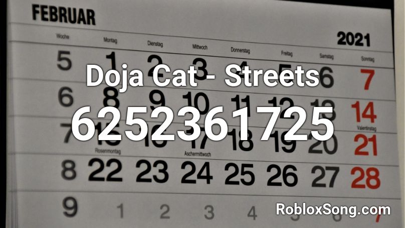 Doja Cat - Streets Roblox ID