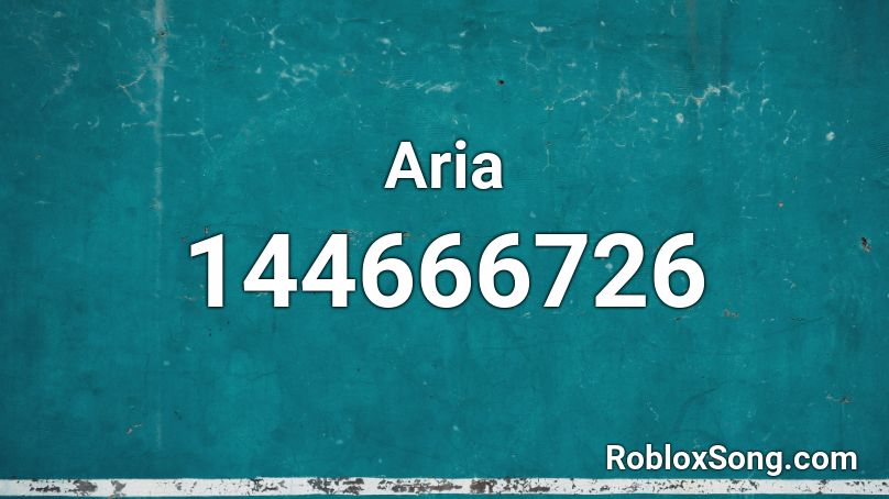 Aria Roblox ID