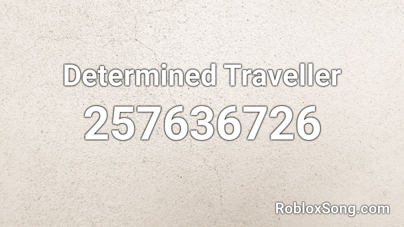 Determined Traveller Roblox ID
